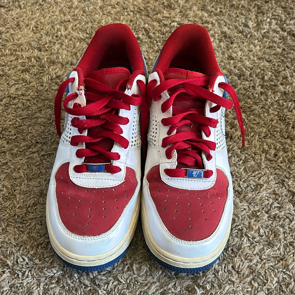 Men’s Nike Air Red, White, and Blue shoes